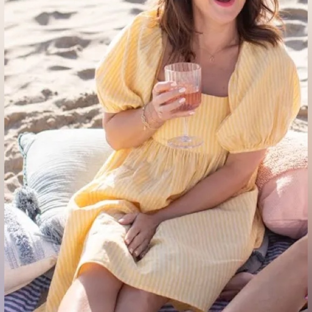 Joe Fresh Asymmetrical Yellow Dress